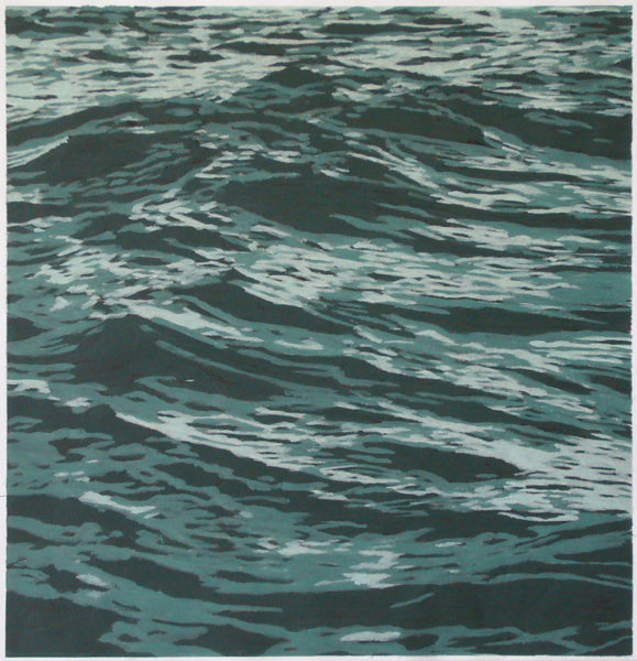 Sea (2009). Ink and gouache on paper, 20 x 15 cm.