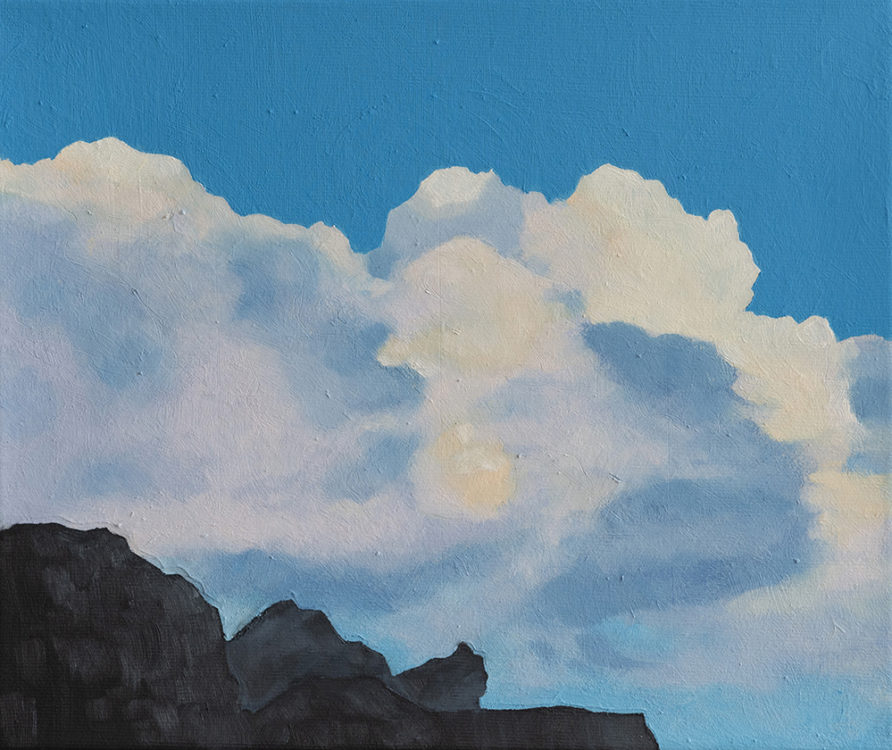 Dolomites (2020). Oil on canvas, 25.5 x 30.5 cm.
