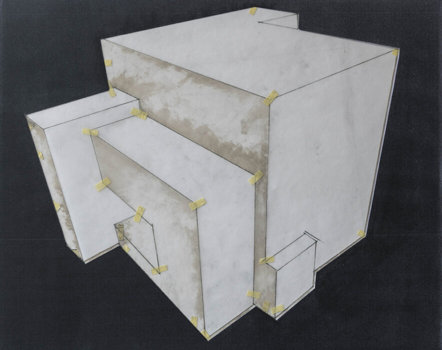 Preparatory drawing for The Geometry of Form.